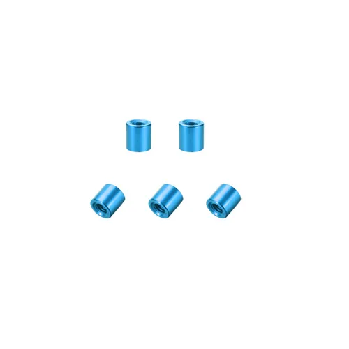Uxcell - Espaciador redondo de aluminio para columna de separación M3 x 0.236 in, color azul aguamarina para Drone FPV Quadcopter Racing RC