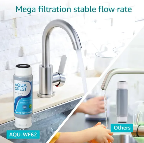 Miniatura 6 de AQUA CREST AP117 Filtro de agua para toda la casa, 10 x 2.5 pulgadas de repuesto para 3M Aqua-Pure AP117, Whirlpool WHKF-GAC, paquete de 2