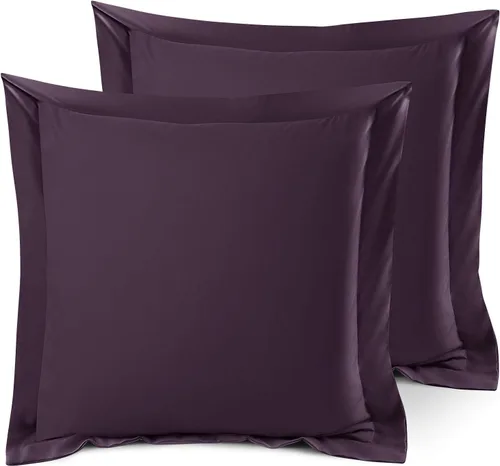 Miniatura 54 de Nestl Juego de 2 fundas tipo sham de almohada suaves - Fundas de almohada de microfibra de doble cepillado - Fundas de almohada de cama premium