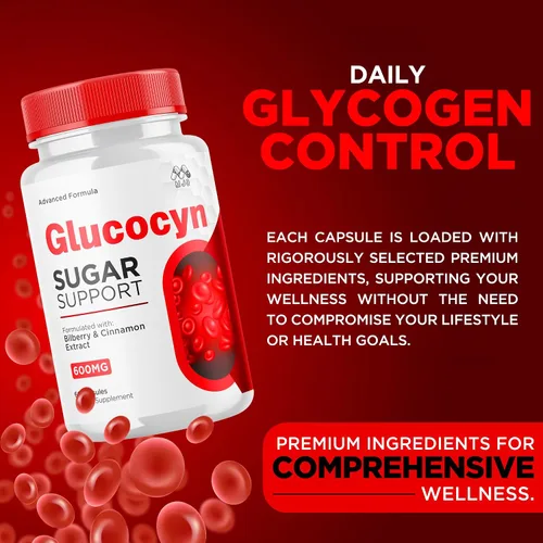 Miniatura 3 de Cápsulas de glucocyn (paquete de 2) – Glucocyn Sugar Support Advanced Vitamine Supplement Píldoras – Cápsula natural de Glucoysn una vez al día