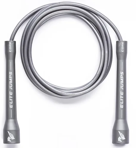 Miniatura 10 de Elite Jumps Cuerda de saltar Core – Cuerda de saltar ajustable para interiores y exteriores para entrenamiento y fitness – Cuerda de saltar de PVC