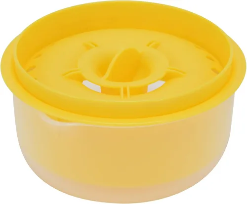 Separador de huevos, fácil de, separa hasta 6 yemas, no, reutilizable para panadería casera (amarillo)