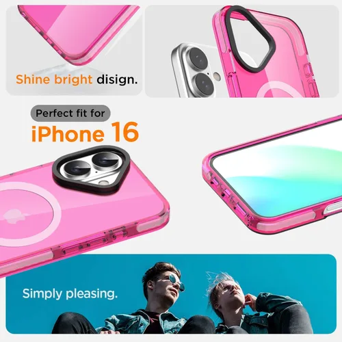 Miniatura 307 de AICase Funda protectora para iPhone 16 compatible con iPhone 16, delgada, ligera, transparente [no amarillenta] Diseño vibrante