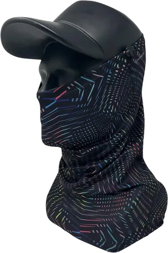 Miniatura 4 de CoolNES - Polaina para el cuello con cordón, máscara facial reutilizable y transpirable, lavable, protección solar UV UPF 50+