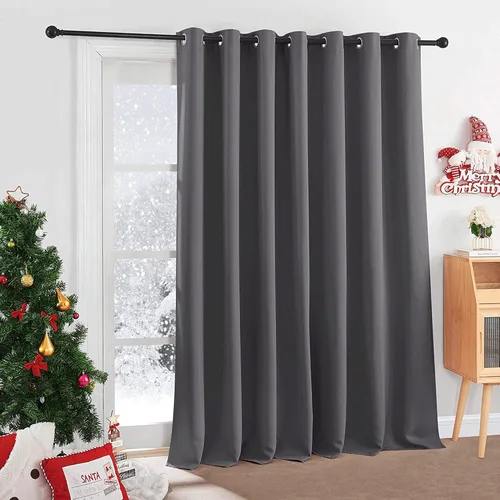 Miniatura 77 de RYB HOME - Cortinas opacas para patio - Cortinas con ojales sólidos, paneles de ventana grandes, eficiencia energética, cortinas de privacidad