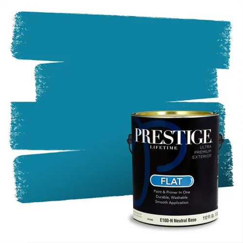 Miniatura 511 de Pintura Exterior + imprimación PRESTIGE, todo-en-uno, 1 galón, acabado mate, color comparable al Valspar* Royal Gray* VS151-Gris real