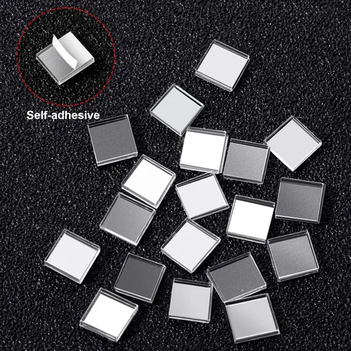 Miniatura 3 de SATINIOR 3000 piezas de azulejos de espejo de bola de discoteca autoadhesivos para manualidades, adhesivos pequeños de bola de discoteca de 5 x 5