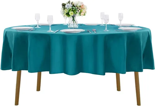 Miniatura 132 de Cupuamon - Mantel rectangular de 60 x 84 pulgadas, tela de poliéster lavable para decoración de bodas, fiestas, cenas y banquetes