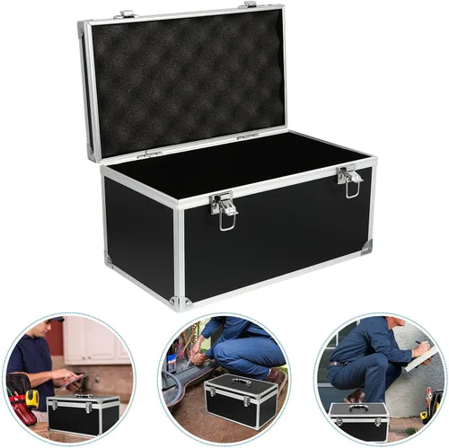 Miniatura 4 de Herramienta portátil de 0.81 x 6.69 x 6.29 pulgadas, estuche de almacenamiento duro con insertos de espuma, organizador de piezas multifunción