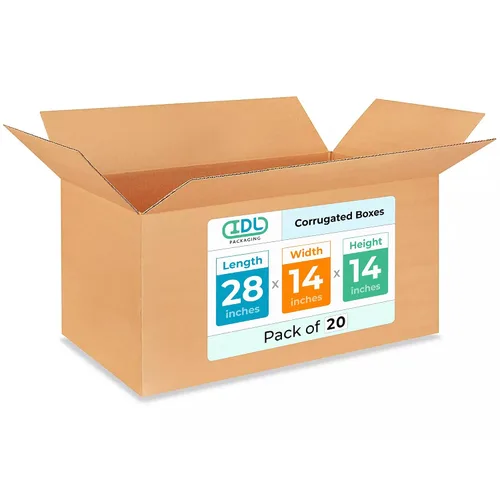 Miniatura 53 de IDL Packaging Paquete de 5 cajas de envío altas de 8 x 8 x 48 pulgadas, extra resistentes de 200 libras frente a caja regular, cajas de mudanza