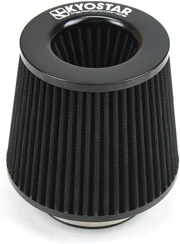 Miniatura 15 de Filtro de aire universal de alto flujo de 6 pulgadas y 5.984 in, entrada de aire frío de cono reutilizable, alto rendimiento, lavable, kit de aire