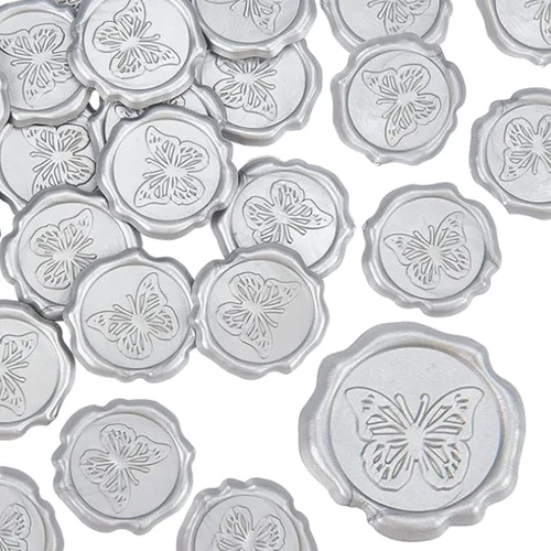 Miniatura 18 de CRASPIRE Calcomanías adhesivas para sellar cera, 25 unidades, estrellas de luna, sellos de cera autoadhesivos, calcomanías decorativas