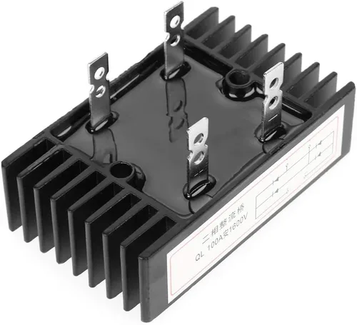 Puente rectificador de puente de diodos de 2 fases 100A 1600V Voltaje de alta potencia Rectificador de puente de diodos de silicio completo Diodo
