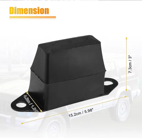 Miniatura 2 de Unifizz 2 unids 3 '' suspensión trasera bump stop Leaf Spring Jounce reemplazar 52004297 para Je-e-p XJ Cherokee 1987-2001 para J-ee-p M-J Comanche