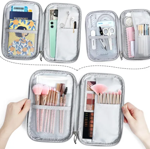 Miniatura 5 de Lindo Koala hojas verdes bolsa de lápices con cremallera organizador de lápices estacionario bolsa de maquillaje cosmético bolsa para la escuela