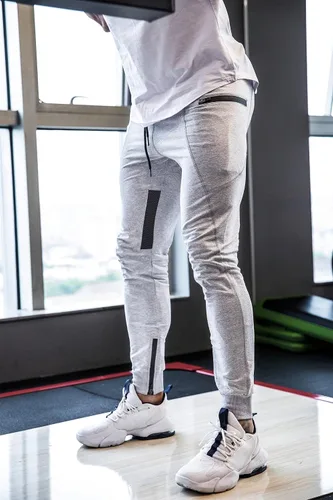 Miniatura 3 de MAIKANONG Pantalones deportivos para hombre, pantalones cónicos, informales, para entrenamiento, gimnasio, entrenamiento, pantalones ajustados