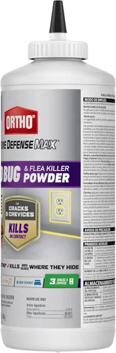 Miniatura 10 de Ortho Home Defense Max Bed Bug & Flea Killer Powder – Pulgas y chinches en polvo, aplicar a grietas y grietas en marcos de cama y de ventana