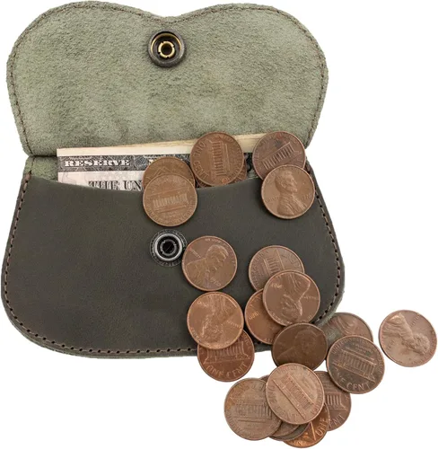 Miniatura 9 de Hide & Drink, Cartera en forma de gato, bolsa para monedas, soporte para dinero, accesorio de viaje, cuero de grano completo, hecho a mano, Negro