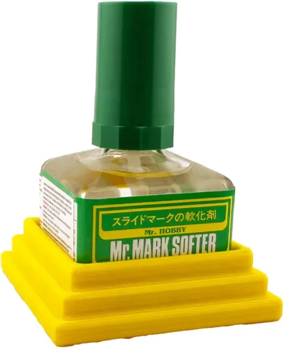 Miniatura 2 de Jeff Did It! Square Bottle Glue Cement Holder Compatible with Mr Hobby Cement Setter Weathering and other Mr Hobby Square Bottles - Holder Only (Red)