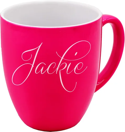 Miniatura 11 de The Wedding Party Store Taza de café con leche grabada personalizada, taza de café y té personalizada (azul)