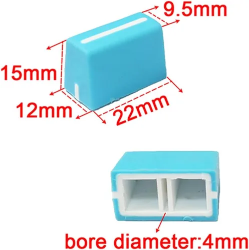 Miniatura 5 de 5 piezas Perillas de Atenuador Universales de Repuesto Tapa de Atenuador Deslizador para Controlador de DJ Mezclador Consola Pioneer Pioneer