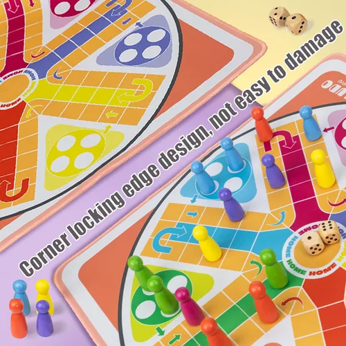 Miniatura 3 de Juego de mesa Ludo de 20 pulgadas, juego de Ludo para adultos para 2-6 jugadores, juegos de mesa de Ludo y parchís, adecuados para reuniones