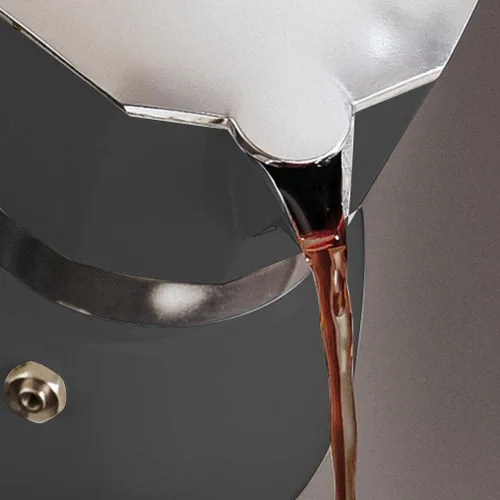Miniatura 6 de Moka Pot - Cafetera de 5.1 fl oz, 10.1 fl oz, 6 tazas, cafetera italiana, cafetera de cocina italiana, cafetera de aluminio para café expreso