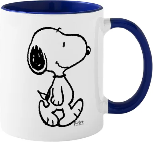 Miniatura 27 de CafePress Crabby Snoopy - Taza de café de cerámica (11 oz)