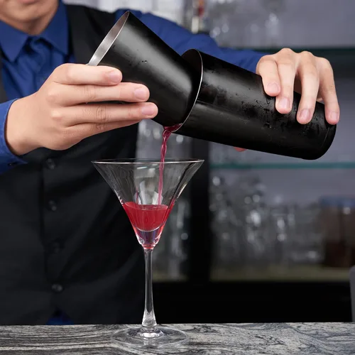 Miniatura 3 de Homestia Juego de cocteleras profesionales Boston de 18 oz y 28 oz, juego de coctelera ponderada, para camareros, coctelera profesional de bar