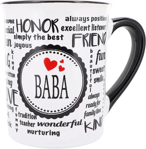 Cottage Creek Tazas – Taza de café Baba de cerámica grande de 16 onzas – Taza de cerámica ideal para cocina, oficina y decoración del hogar –