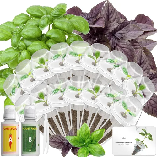 Miniatura 7 de Kit de cápsulas de semillas de hierbas gourmet compatible con AeroGarden, idoo, Ahopegarden, Gardencube con albahaca, perejil, tomillo, menta