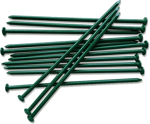 Miniatura 8 de Estacas de metal para paisajismo, estacas de anclaje para bordes de paisaje, 10/12 pulgadas de longitud, para estacas de césped artificial, bordes
