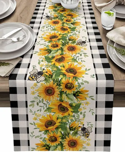 Miniatura 21 de Juego de 1 manteles individuales con textura de mármol de acuarela, tela lavable, moderno, color negro y dorado, mantel individual resistente al