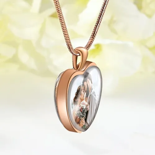 Miniatura 4 de Bivei Collar con etiqueta de perro collar grabado con foto personalizada para hombres collar con etiqueta de perro militar con imagen personalizada