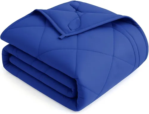 OMYSTYLE Manta con peso para adultos (12 libras, 60 x 80 pulgadas), manta pesada tamaño Queen, material de microfibra transpirable y refrescante con