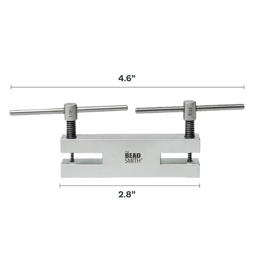 Miniatura 2 de The Beadsmith Herramienta de perforación vintage – Doble punta de 1/16" y 3/32", punzón de metal de precisión para fabricación de joyas, cuero