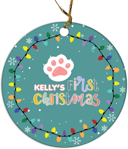 Miniatura 9 de Adorno personalizado para foto de perro, adorno de Navidad personalizado para mascotas 2023, regalos de Navidad personalizados para cachorros
