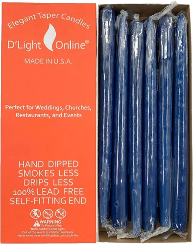 Miniatura 59 de D'light Online Elegantes Velas Cónicas de Otoño Estacional de 10 Pulgadas de Calidad Premium - Sin Perfume, Velas Cónicas Sumergidas a Mano, Sin