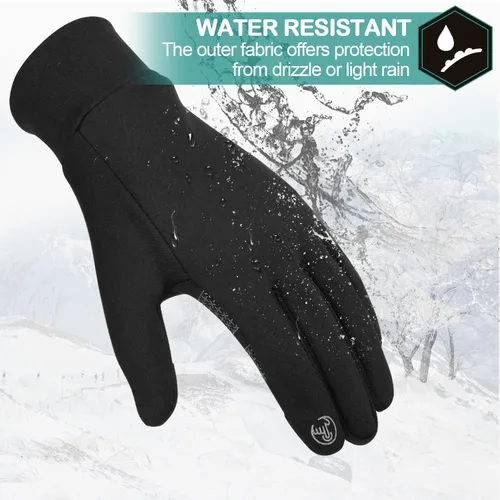 Miniatura 7 de Cevapro Guantes de invierno ligeros para mujeres y hombres con forro para pantalla táctil abrigados para correr hacer senderismo y ciclismo