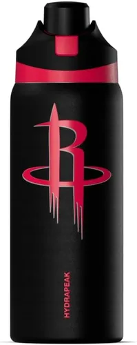 Miniatura 28 de Hydrapeak Botella de agua aislada con licencia oficial de la NBA Phoenix Suns Oasis de 32 onzas con tapa de botón y asa integrada, botella deportiva