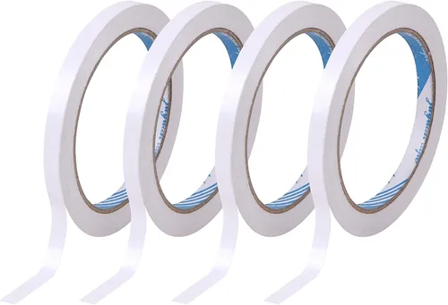 Miniatura 4 de CABAX - 4 rollos de cinta adhesiva de doble cara para álbumes de recortes, fotos, tarjetas de invitación, papel, manualidades y suministros