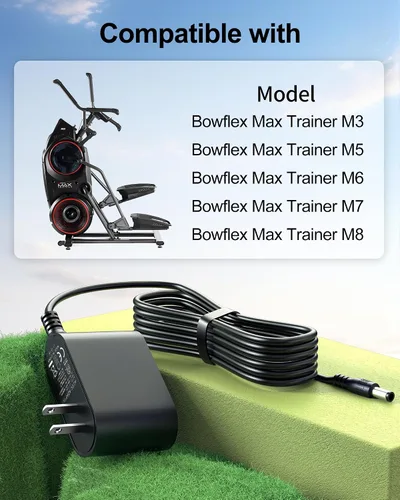 Miniatura 2 de WUKUR Cable de alimentación de 9V 2A compatible con Bowflex Max Trainer M5 M3 M7 M8 HVT Cinta de correr para ejercicio
