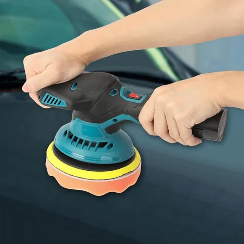 Miniatura 8 de Pulidora inalámbrica para automóvil, kit de pulidores y pulidores portátiles de automóvil de 6 pulgadas con 2 baterías de 2.0 Ah, pulidora de 6