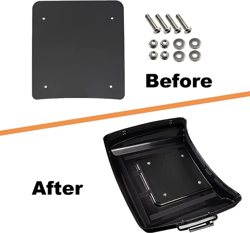 Miniatura 3 de Kit de placa base metálica interna para paquete de viaje, corte láser para Harley Touring Razor Chopped King Tour Pak 2014+