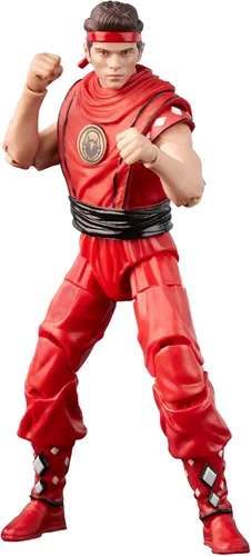 Miniatura 2 de Hasbro Power Rangers x Cobra Kai Lightning Collection Morphed Miguel Díaz Red Eagle Ranger Figura de 6 pulgadas