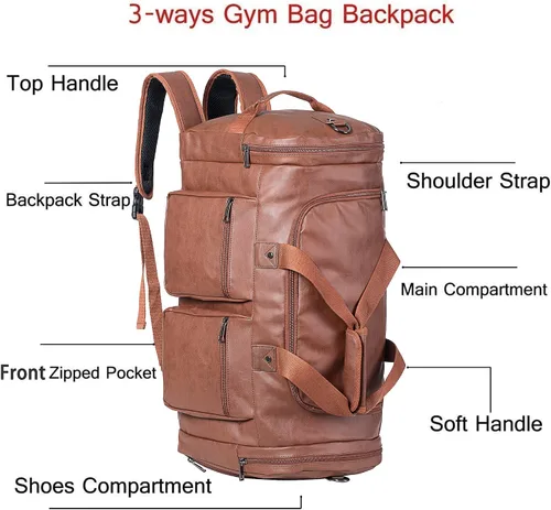 Miniatura 3 de Mochila de lona, TMarrón