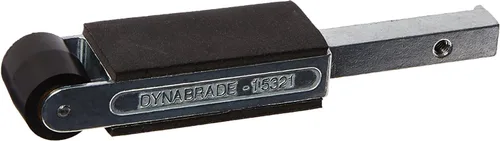 Dynabrade (15321) Conjunto de brazo de contacto | 7/8 pulgadas de diámetro x 3/4 pulgadas de ancho, rueda de goma, con platina de 1 pulgada (0.984