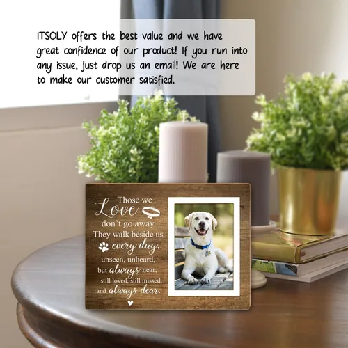 Miniatura 3 de Marco de fotos conmemorativo, marco de fotos para mascotas, regalos de condolencias por pérdida de mascota querida, regalos de duelo por pérdida