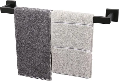 Miniatura 28 de TocTen Toallero de Baño - Base Cuadrada Engrosada SUS304 Barra de Toallas de Acero Inoxidable para Baño, Accesorios de Baño Varilla de Toallas