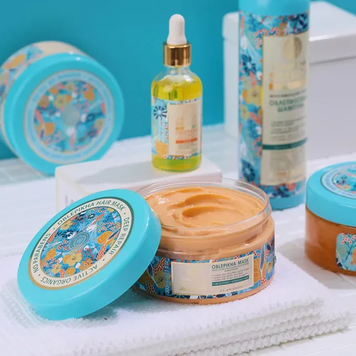 Miniatura 4 de Siberica Mascarilla restauradora de espino amarillo para cabello dañado, 10.14 onzas
